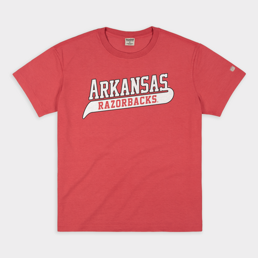 Arkansas Razorbacks Baseball Uniform Vintage Heavyweight Tee