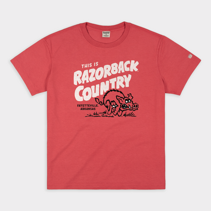 Arkansas "Razorback Country" Retro Tee