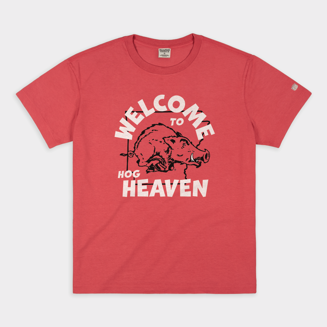 Welcome to Hog Heaven Vintage Arkansas Tee