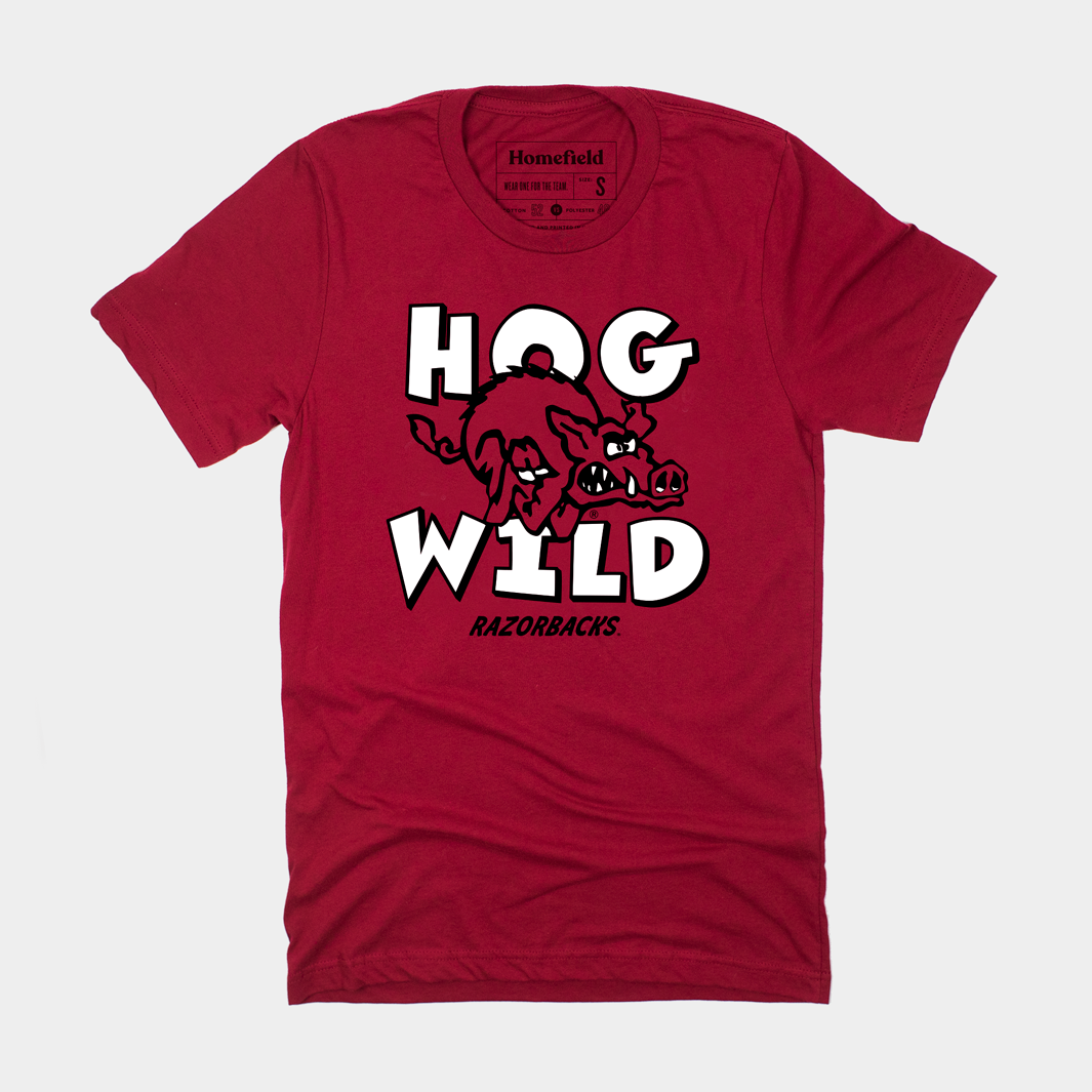 Arkansas Hog Wild Retro Tee