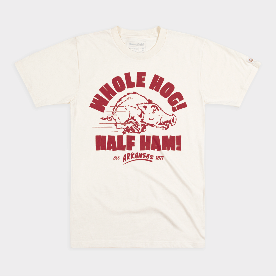 Arkansas "Whole Hog! Half Ham!" Tee