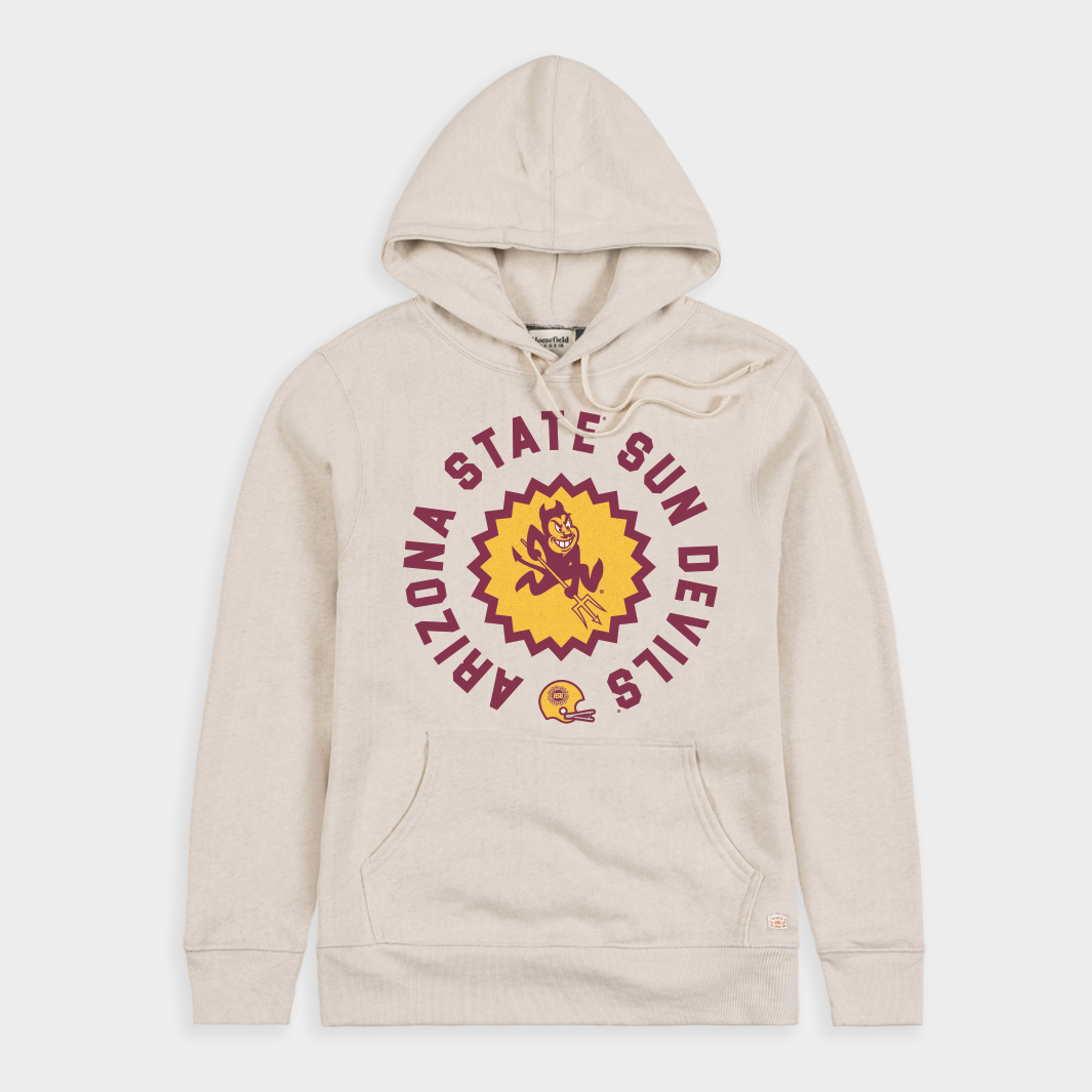 Arizona State Football Sunburst Logo Retro Hoodie