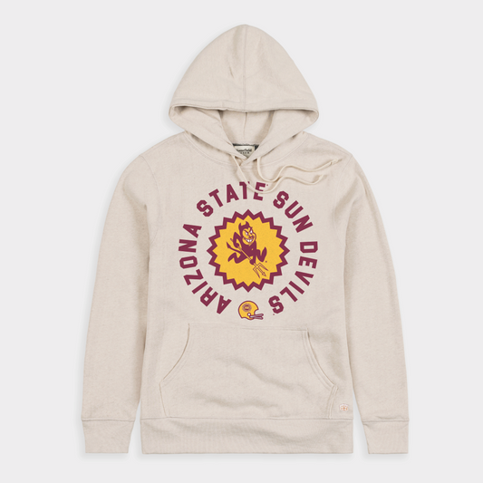 Arizona State Football Sunburst Logo Retro Hoodie