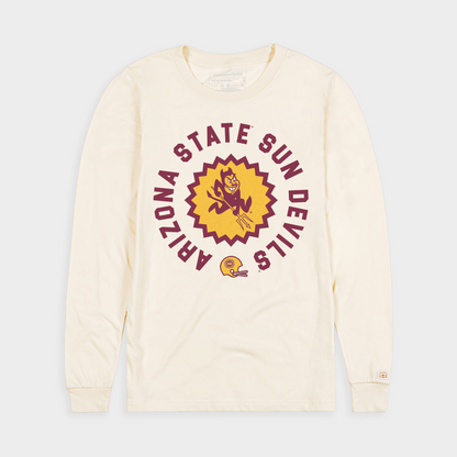 Arizona State Football Sunburst Logo Retro Vintage Tee