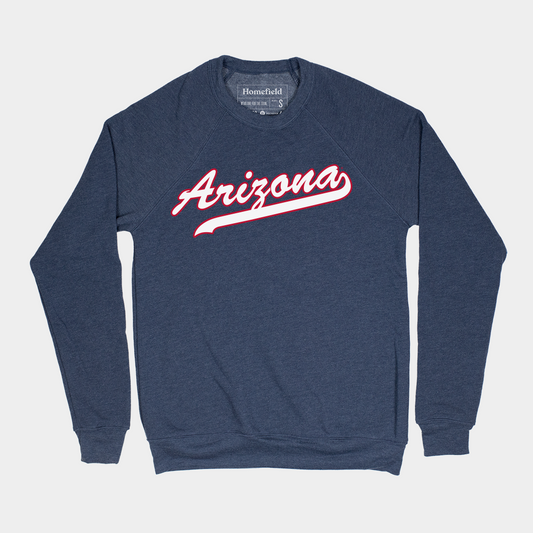 Arizona Wildcats Retro Softball Script Crew