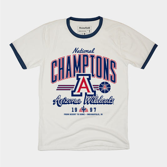 Arizona Wildcats 1997 Champs Ringer Tee