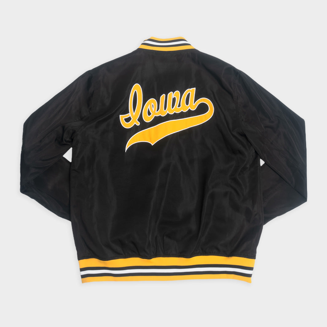 Iowa Hawkeyes Vintage Script Bomber Jacket