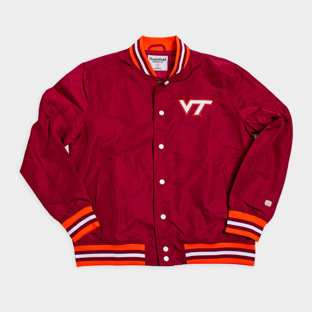 Virginia Tech Hokies Vintage Script Bomber Jacket