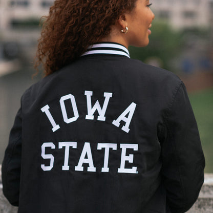 Vintage-Inspired Iowa State Jack Trice Bomber Jacket