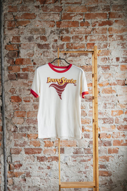 Iowa State Cyclone Logo Ringer Tee