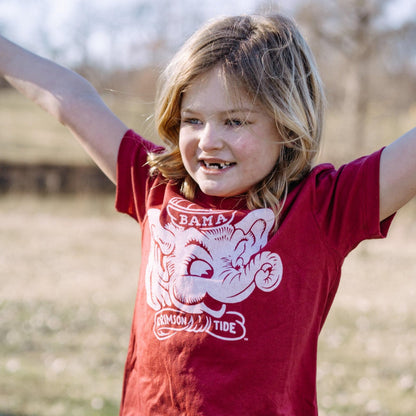 Alabama Vintage Big Al Youth Tee