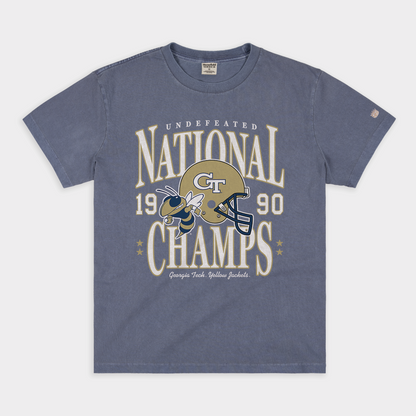 Georgia Tech 1990 National Champs Vintage Heavyweight Tee