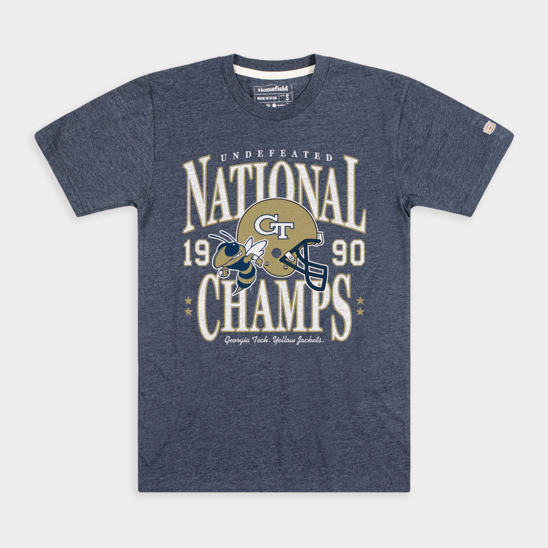 Georgia Tech Football 1990 National Champs Tee