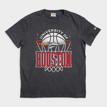 Houston Cougars Basketball Retro Rocket Tee