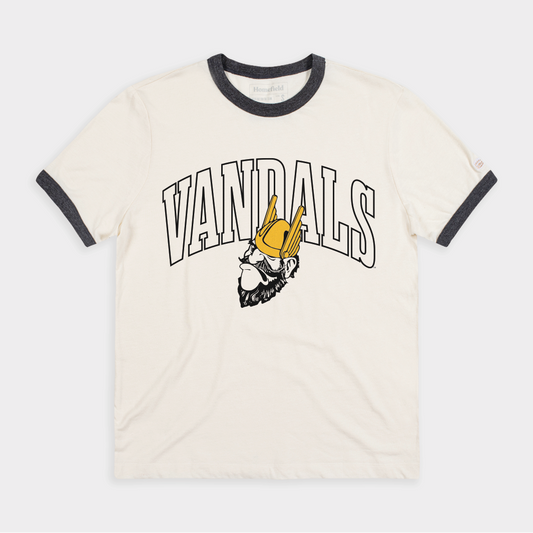 Idaho Vandals Vintage 1940s Logo Ringer Tee