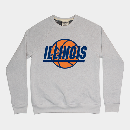 Illinois Vintage Basketball Crewneck