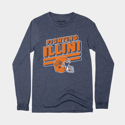 Illinois Football 1980's Long Sleeve