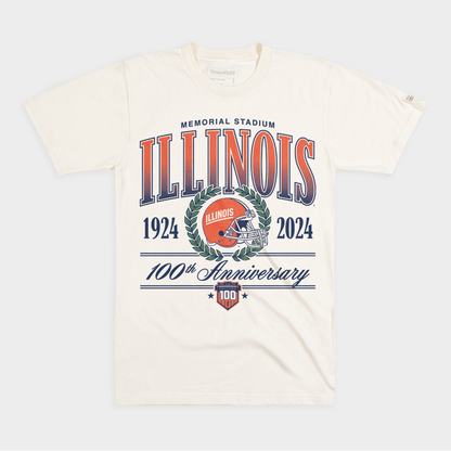 Illinois Football Memorial Stadium Centennial Tee