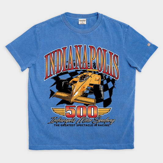 Indianapolis 500 Car Illustration Vintage Heavyweight Tee