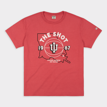 1987 Vintage IU Basketball National Champs Heavyweight Tee