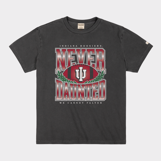 Indiana Football "Never Daunted" Vintage Heavyweight Tee