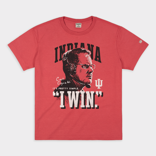 IU Football Curt Cignetti "I Win" Vintage Heavyweight Tee