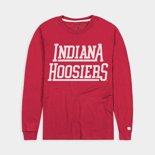 Indiana Hoosiers Throwback Football Endzone Long Sleeve