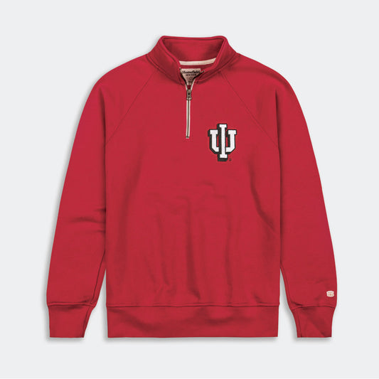 Indiana Drop Shadow "IU" Quarter Zip