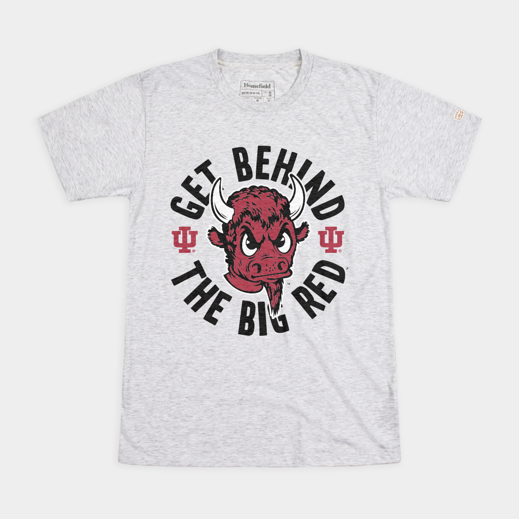 IU "Get Behind the Big Red" Bison Tee