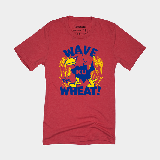 Wave the Wheat Vintage Jayhawk Tee