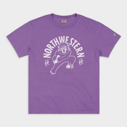 Go Northwestern Go Vintage Heavyweight Tee