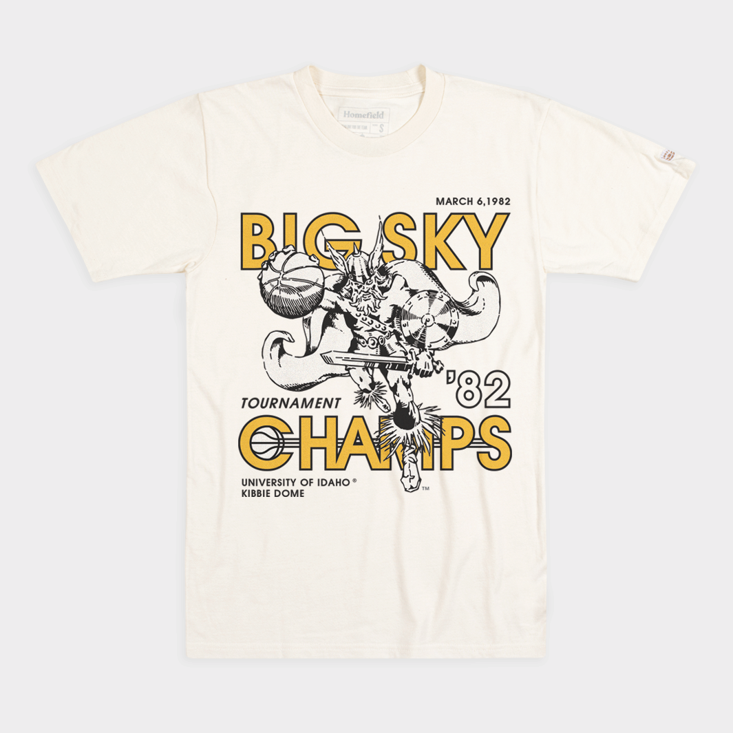 Idaho Vandals Basketball 1982 Big Sky Champs Tee