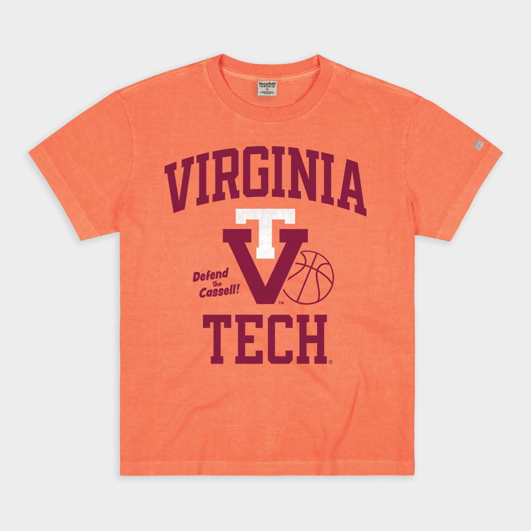 Virginia Tech "Defend the Cassell" Vintage Heavyweight Tee