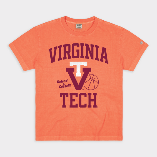 Virginia Tech "Defend the Cassell" Vintage Heavyweight Tee