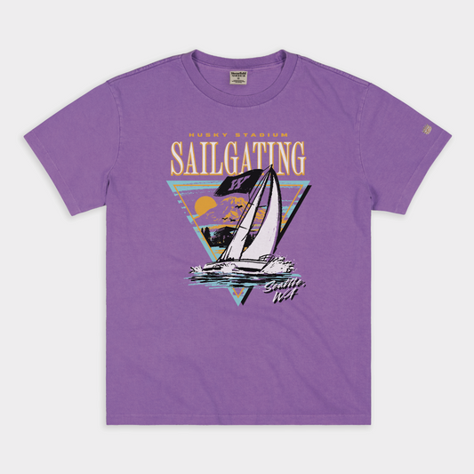 Washington Huskies Retro Sailgating Vintage Heavyweight Tee