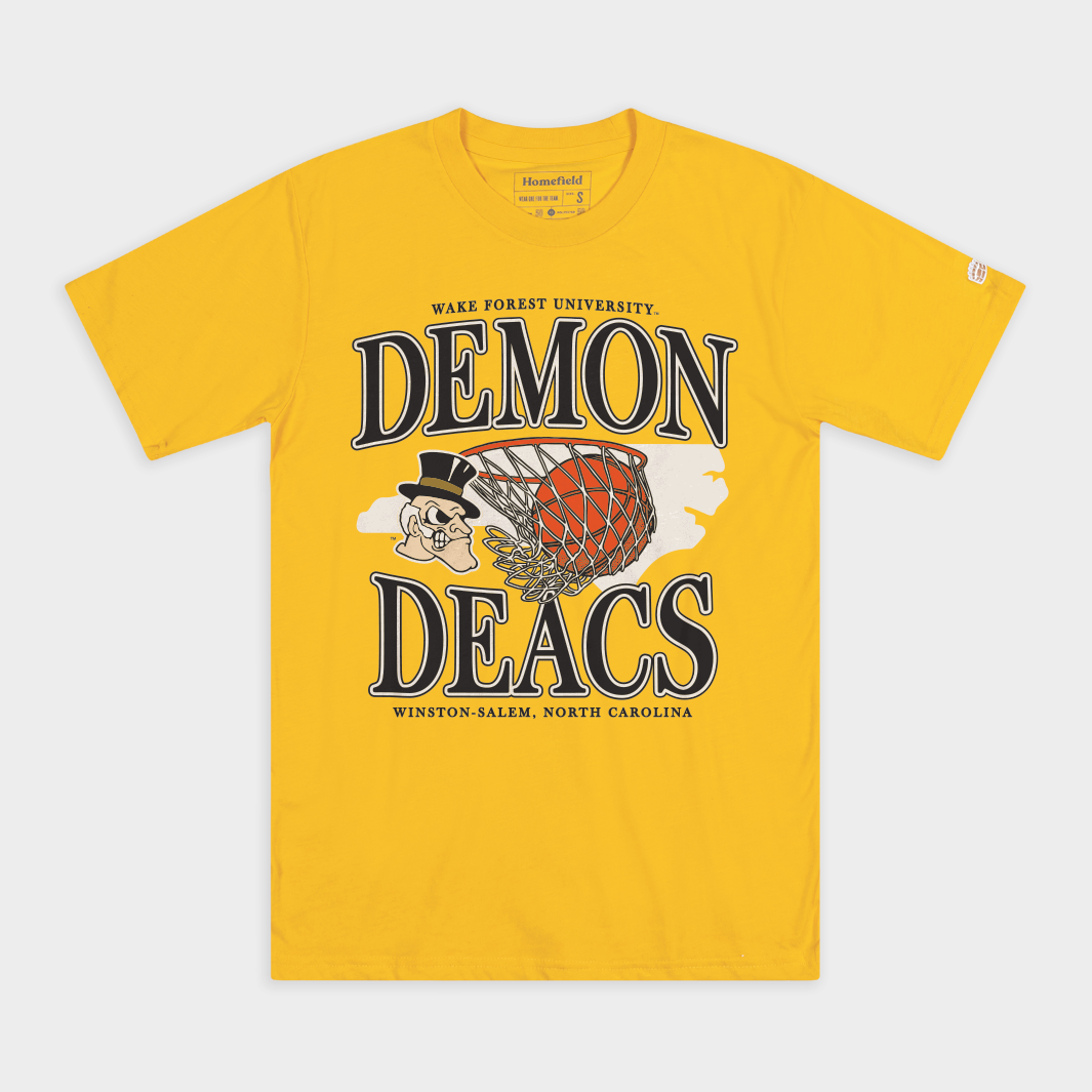 Wake Forest Demon Deacs Basketball Retro Tee