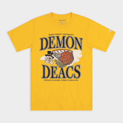 Wake Forest Demon Deacs Basketball Retro Tee