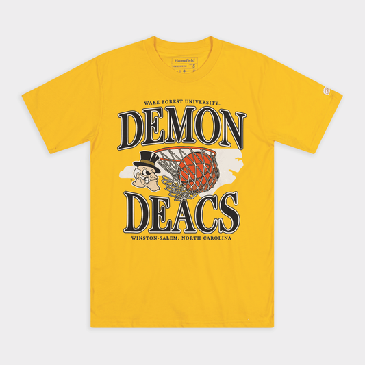 Wake Forest Demon Deacs Basketball Retro Tee