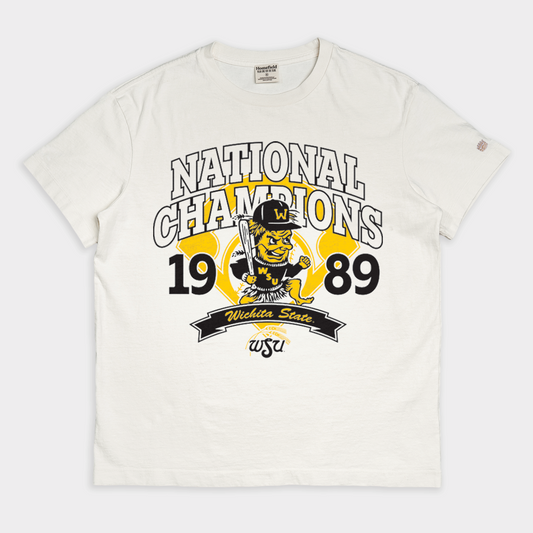 Wichita State Baseball 1989 National Champs Vintage Heavyweight Tee