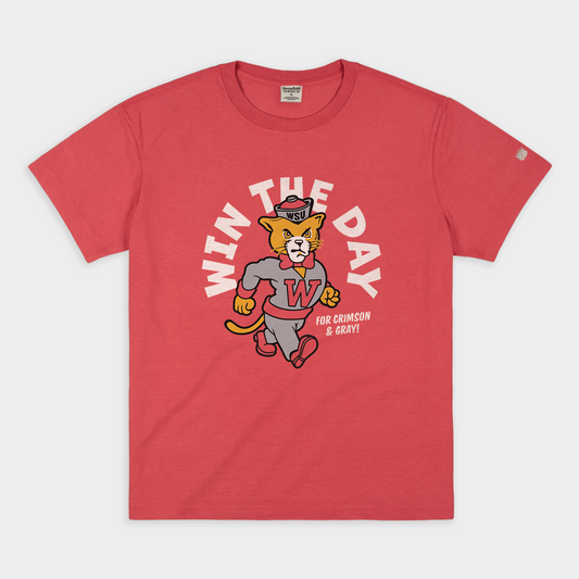 Win the Day WSU Cougar Vintage Mascot Heavyweight Tee