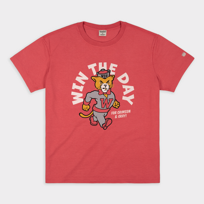 Win the Day WSU Cougar Vintage Mascot Tee