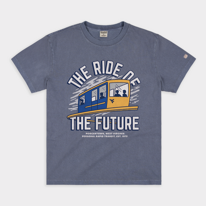 WVU "Ride of the Future" PRT Vintage Heavyweight Tee