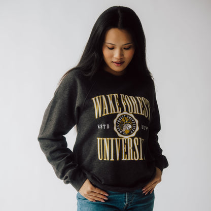 Wake Forest Demon Deacons Retro Crest Crewneck