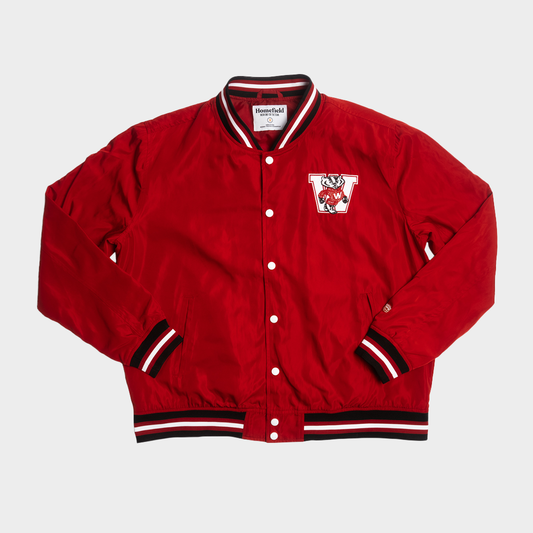 Wisconsin Badgers Vintage Script Bomber Jacket